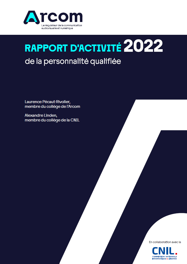 Rapport d'activité de la personnalité qualifiée 2022