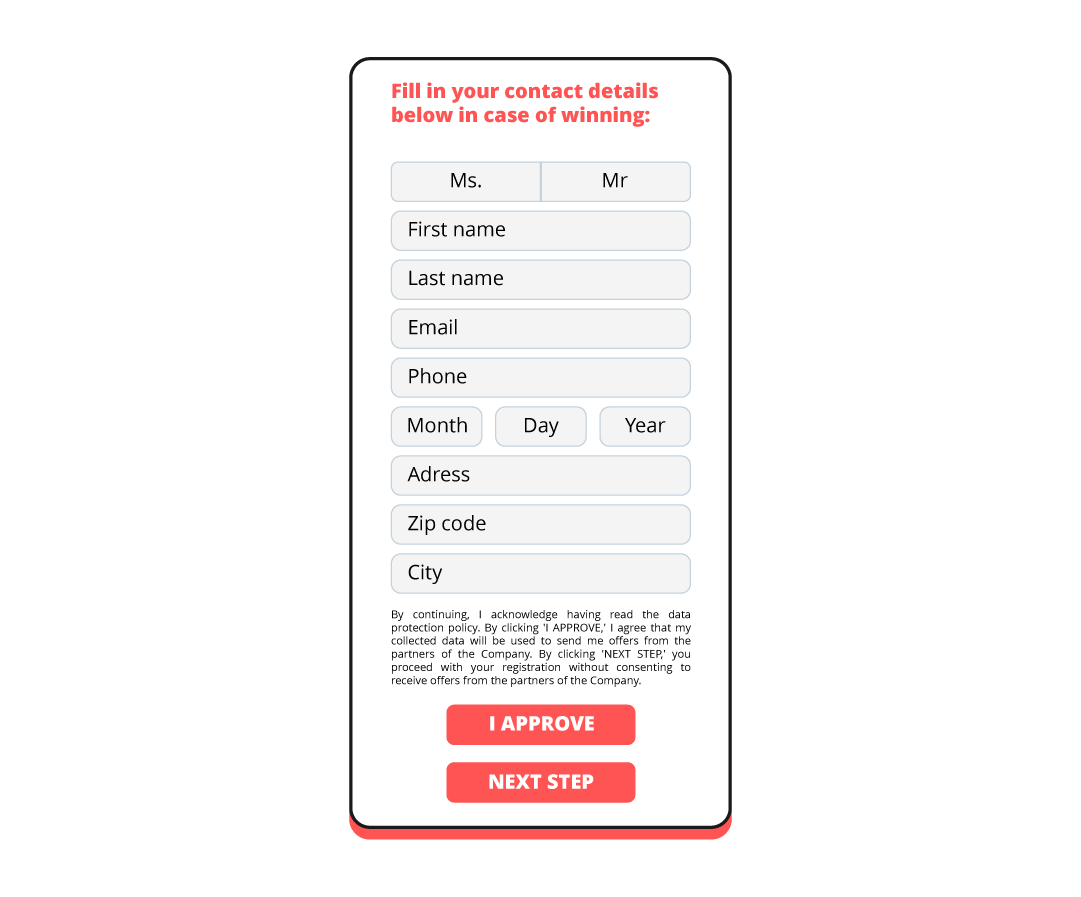 Tagadamedia - Form example - Procedure