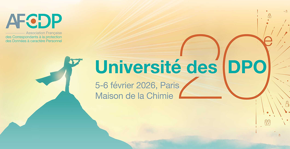 20ème Université des DPO, les 5-6 février 2026, Paris - Maison de la Chimie
