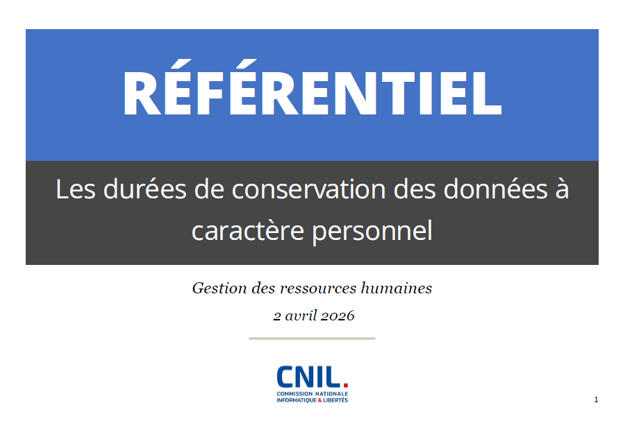 Référentiel - Page de garde