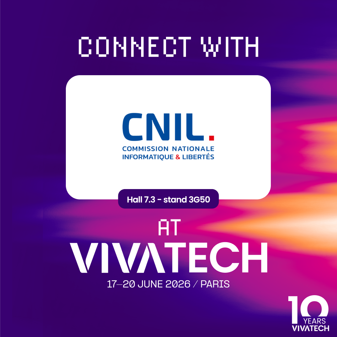 Bannière carrée - Connect with CNIL at Vivatech